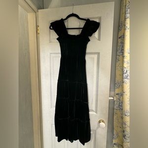 Hill House Emerald Velvet Ellie Nap Dress